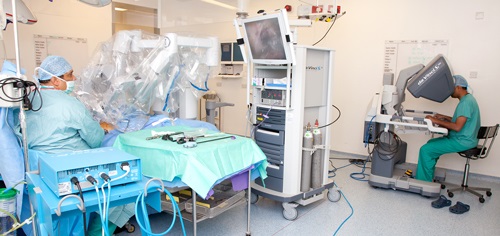 Photograph of robotic surgery